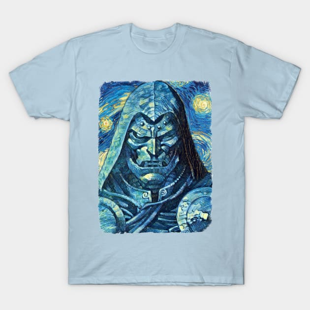 The Doom Van Gogh Style T-Shirt by todos